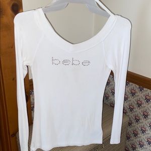 bebe long sleeve shirt